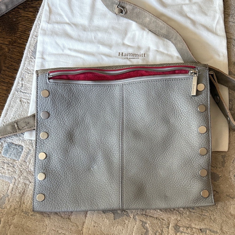 Hammitt Taupe/Beige Crossbody w/storage bag, authentic card, & 2 straps - Picture 6 of 10